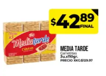 Supermayorista Vital Mediatarde Galletitas 3u x 110gr oferta