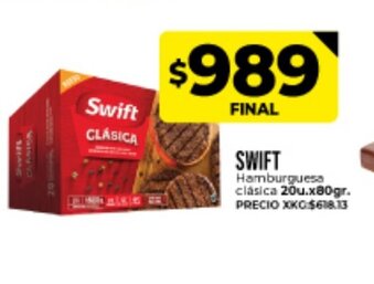 Supermayorista Vital Swift Hamburguesa clásica 20u. x 80gr. oferta