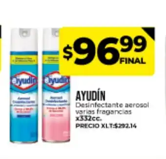 Supermayorista Vital Ayudín Desinfectante aerosol varias fragancias x332cc oferta
