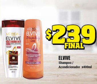 Supermayorista Vital Elvive Shampoo / Acondicionador x 400ml oferta