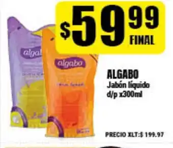 Supermayorista Vital Algabo Jabón líquido d/p x300 ml oferta