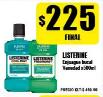Supermayorista Vital Listerine Enjuague bucal Variedad x500ml oferta