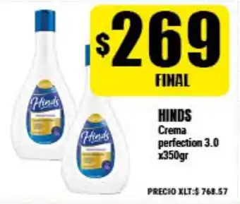 Supermayorista Vital Hinds Crema perfection 3.0 x350gr oferta