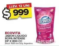 Carrefour Maxi Ecovita - jabón líquido ropa intense dp oferta