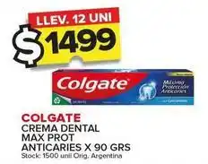 Carrefour Maxi Colgate - crema dental max prot anticaries oferta