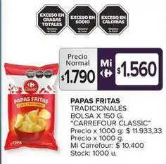 Carrefour Maxi Carrefour - papas fritas oferta