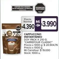 Carrefour Maxi Carrefour classic - cappuccino instantaneo oferta