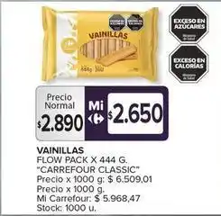 Carrefour Maxi Carrefour classic - vainillas oferta
