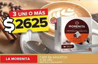 Carrefour Maxi La morenita - cafe en saquitos oferta