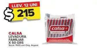 Carrefour Maxi Calsa - levadura familiar oferta