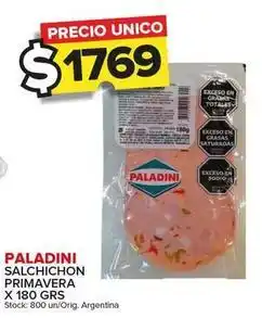 Carrefour Maxi Paladini - salchichon primavera oferta