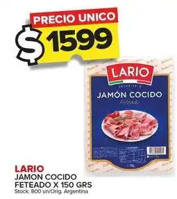 Carrefour Maxi Lario - jamon cocido feteado oferta