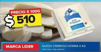 Carrefour Maxi Marca lider - queso cremoso horma oferta