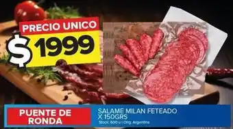 Carrefour Maxi Puente de ronda - salame milan feteado oferta