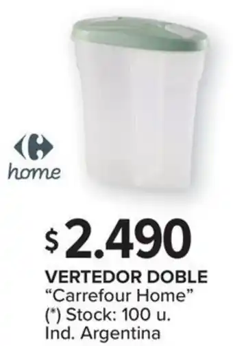 Carrefour VERTEDOR DOBLE oferta