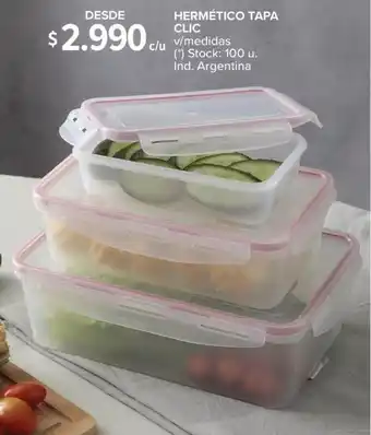 Carrefour HERMÉTICO TAPA CLIC oferta