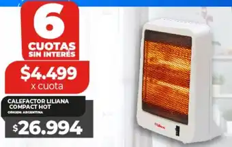 Supermayorista Vital CALEFACTOR LILIANA COMPACT HOT oferta