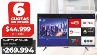 Supermayorista Vital SMART TV 43" FULL HD oferta