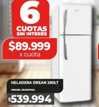 Supermayorista Vital HELADERA DREAN 280LT oferta