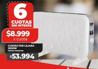 Supermayorista Vital CONVECTOR LILIANA 2000W oferta