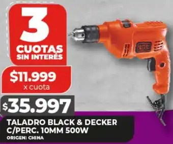 Supermayorista Vital TALADRO BLACK & DECKER C/PERC. 10MM 500W oferta