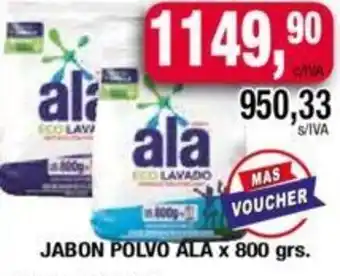 Maxiconsumo JABON POLVO ALA x 800gr oferta