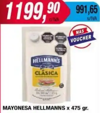 Maxiconsumo MAYONESA HELLMANNS x 475gr oferta