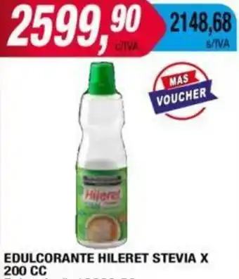 Maxiconsumo EDULCORANTE HILERET STEVIA X 200CC oferta