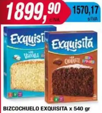 Maxiconsumo BIZCOCHUELO EXQUISITA x 540gr oferta