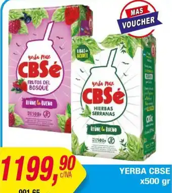 Maxiconsumo YERBA CBSE x 500gr oferta