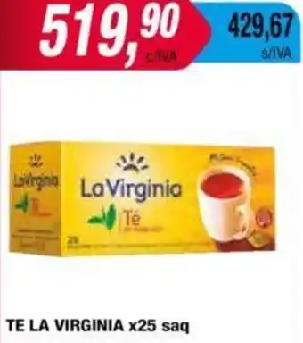 Maxiconsumo TE LA VIRGINIA x 25 saq oferta