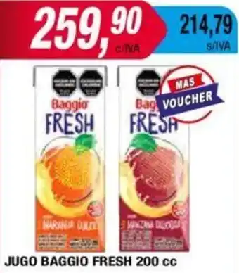 Maxiconsumo JUGO BAGGIO FRESH 200cc oferta