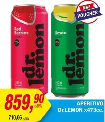 Maxiconsumo APERITIVO Dr.LEMON x 473cc oferta