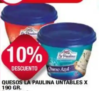 Maxiconsumo QUESOS LA PAULINA UNTABLES X 190gr oferta