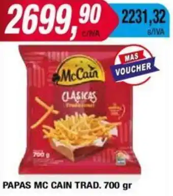 Maxiconsumo PAPAS MC CAIN TRAD. 700GR oferta