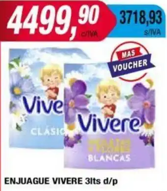 Maxiconsumo ENJUAGUE VIVERE 3lt oferta