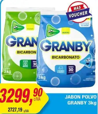 Maxiconsumo JABON POLVO GRANBY 3kg oferta