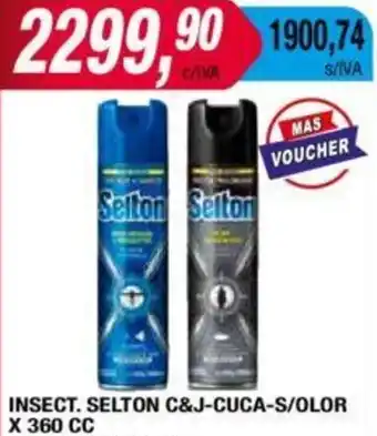 Maxiconsumo INSECT. SELTON C&J-CUCA-S/OLOR X 360 CC oferta