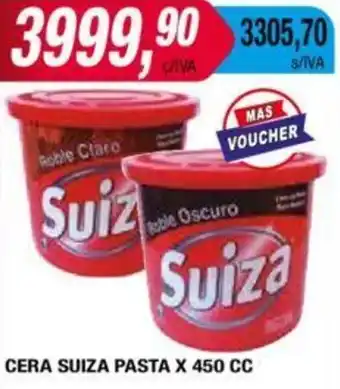 Maxiconsumo CERA SUIZA PASTA X 450CC oferta