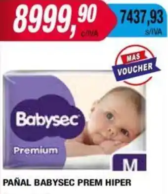 Maxiconsumo PAÑAL BABYSEC PREM HIPER oferta
