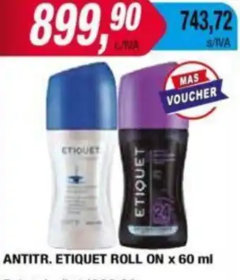 Maxiconsumo ANTITR. ETIQUET ROLL ON x 60ml oferta