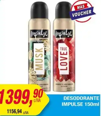 Maxiconsumo DESODORANTE IMPULSE 150ml oferta