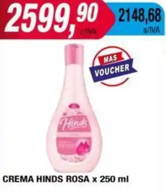 Maxiconsumo CREMA HINDS ROSA x 250ml oferta