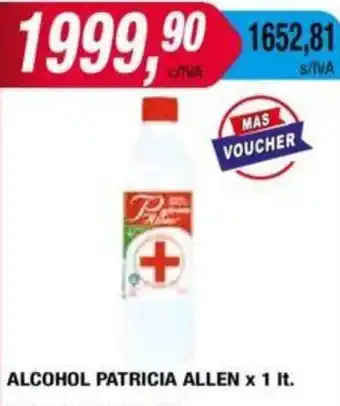 Maxiconsumo ALCOHOL PATRICIA ALLEN x 1It oferta