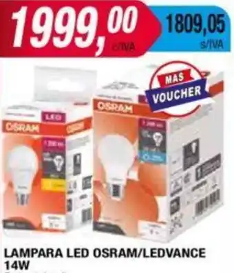Maxiconsumo LAMPARA LED OSRAM/LEDVANCE 14W oferta