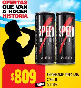 Supermercados Yaguar ENERGIZANTE SPEED LATA X 250CC oferta