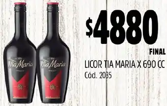 Supermercados Yaguar LICOR TIA MARIA X 690CC oferta
