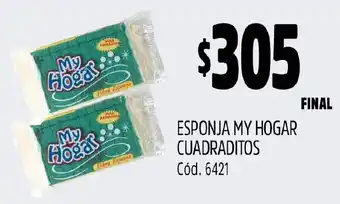 Supermercados Yaguar ESPONJA MY HOGAR CUADRADITOS oferta