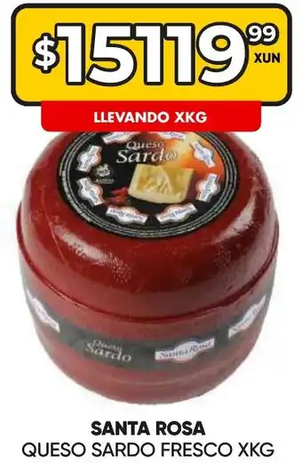 Maxi Ofertas SANTA ROSA QUESO SARDO FRESCO X KG oferta