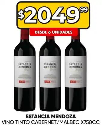 ESTANCIA MENDOZA VINO TINTO CABERNET/MALBEC X 750CC